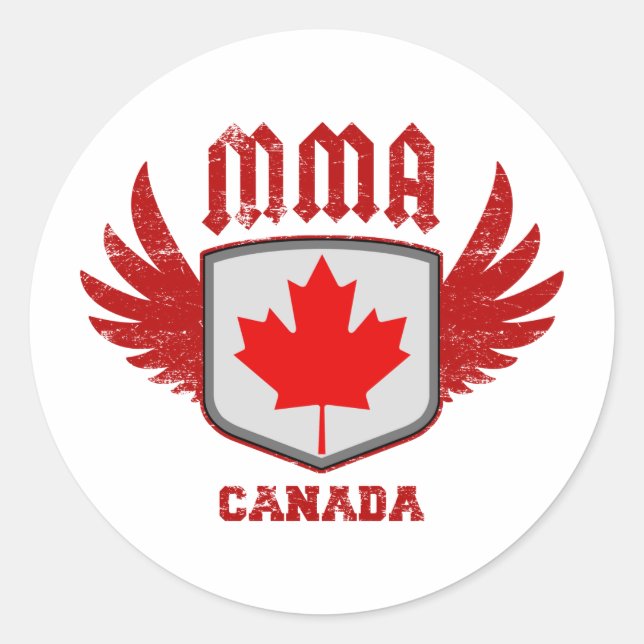 Canada Classic Round Sticker (Front)