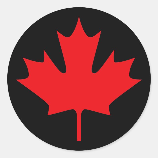 Canada Classic Round Sticker (Front)