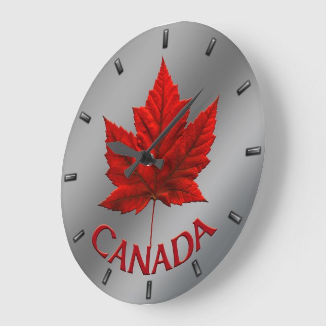 Canada Clock Canada Souvenir Wall Clocks & Gifts (Angle)