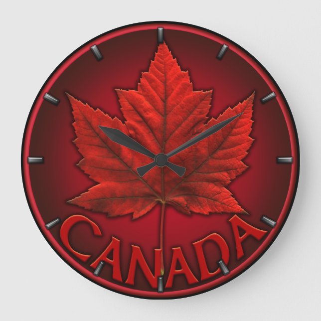 Canada Clock Canada Souvenir Wall Clocks & Gifts (Front)