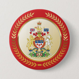 Canada Coat of Arms 7.5 Cm Round Badge