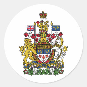 Canada Coat of arms CA Classic Round Sticker