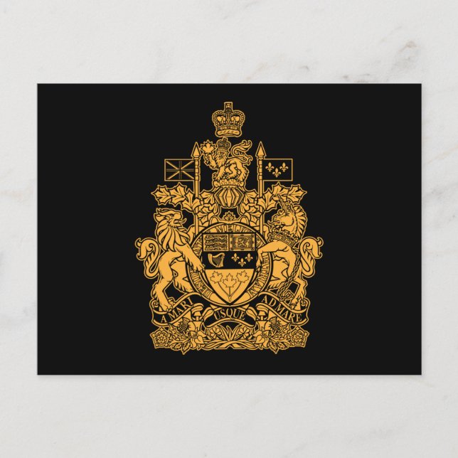 Canada Coat of Arms - Canada Crest Postcard (Front)