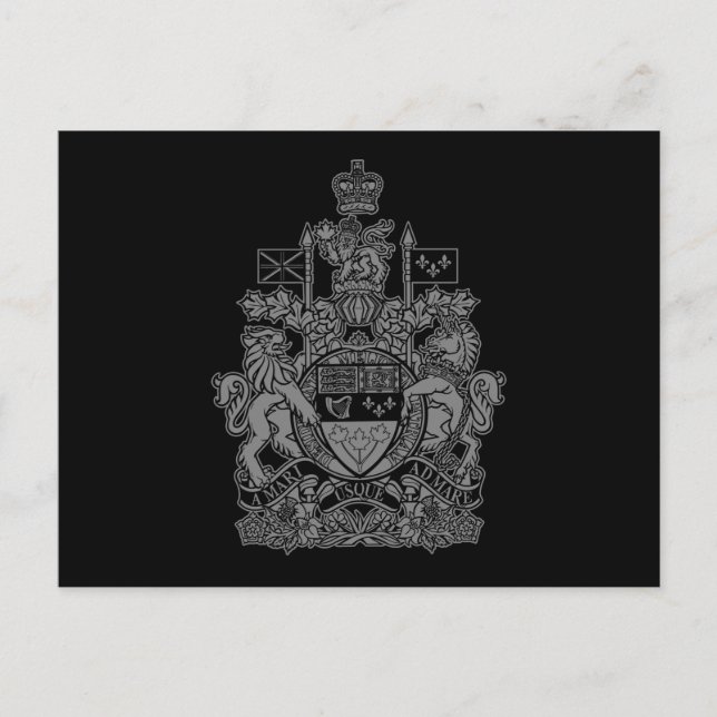 Canada Coat of Arms - Canada Crest Postcard (Front)
