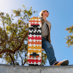 CANADA COLORS MAPLE BY MASANSER PIXELAT SKATEBOARD