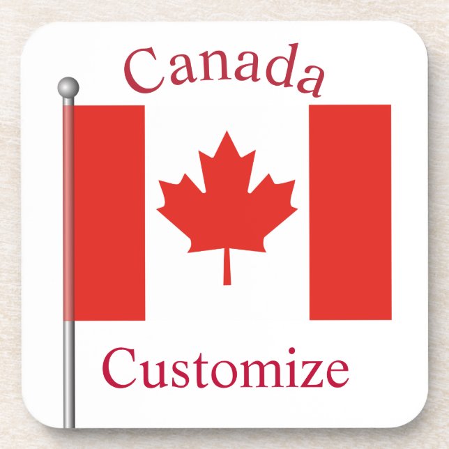 Canada Country Flag Thunder_Cove Coaster (Front)