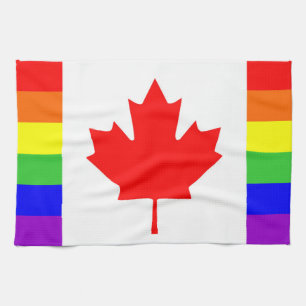 canada country gay flag symbol lesbian homosexual tea towel