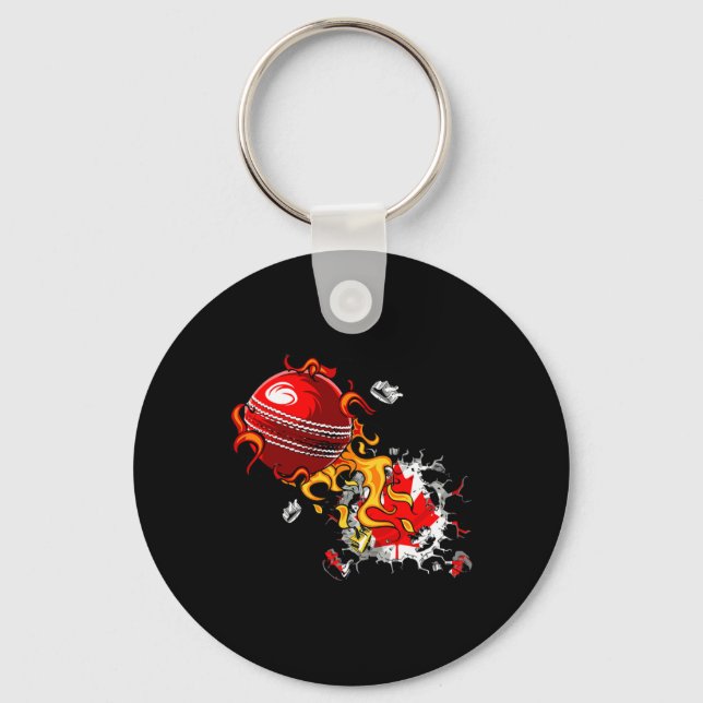 Canada Cricket  Key Ring (Front)