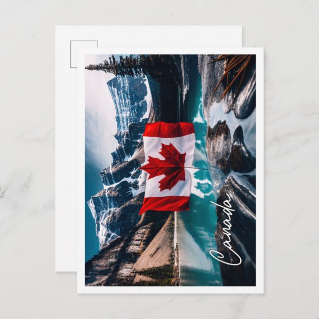 Canada Culture Landscape with flag Postcard (Front/Back)