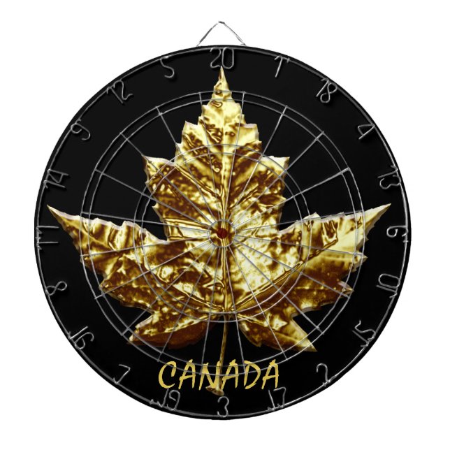 Canada Dartboard Gold Canada Souvenir Dartboards (Front)