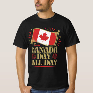 Canada Day All Day Patriotic T-Shirt Design