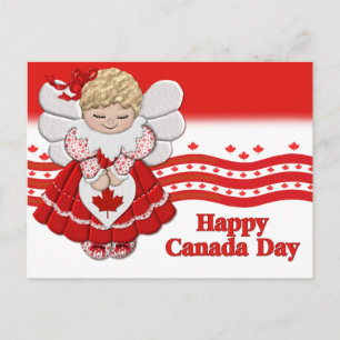 Canada Day Angel postcard