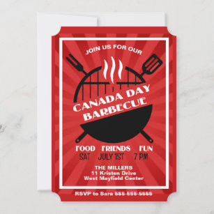Canada Day Barbecue Invitation