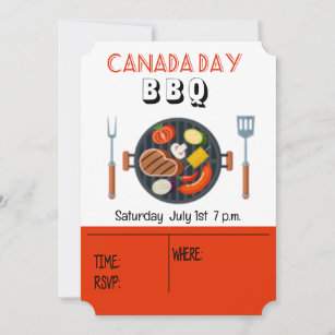 Canada Day BBQ Invitation