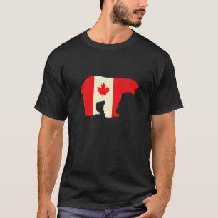 Canada Day Bear Lover Canadian Maple Leaf Canadian T-Shirt