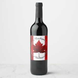 Canada Day Beer Labels Custom Canada Liquor Bottle
