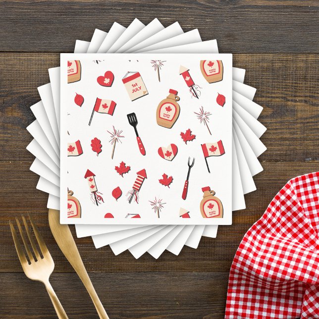 Canada Day Canadian BBQ Napkin (Creator Uploaded)