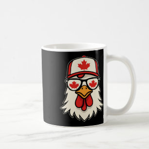 Canada Day Canadian Flag Maple Leaf Chicken Sungle Coffee Mug