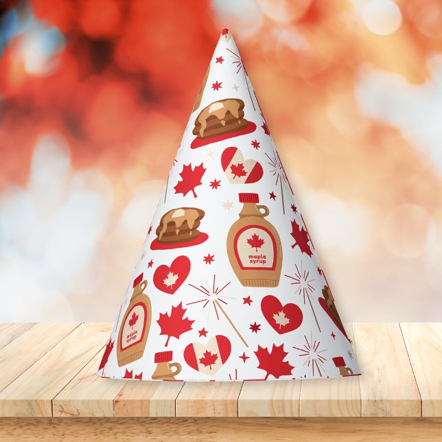 Canada Day Canadian Maple Syrup Party Hat (Creator Uploaded)