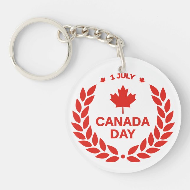 Canada Day Celebration-24658 Key Ring (Front)