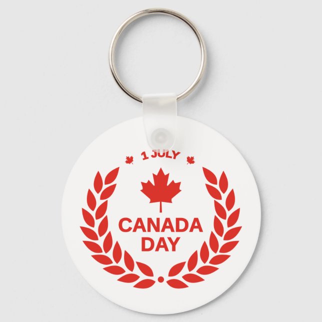 Canada Day Celebration-24658 Key Ring (Front)