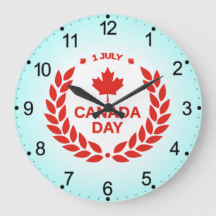 Canada Day Celebration-24658 Large Clock