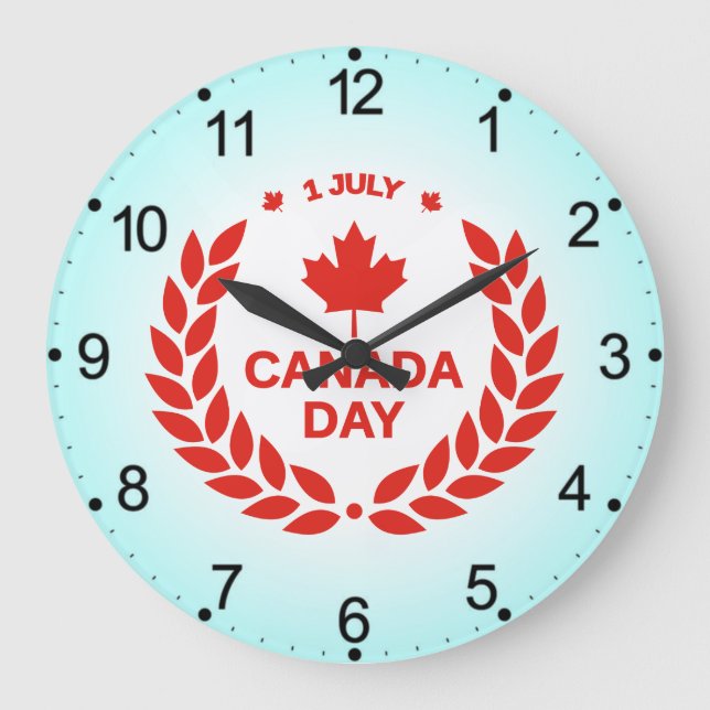 Canada Day Celebration-24658 Large Clock (Front)