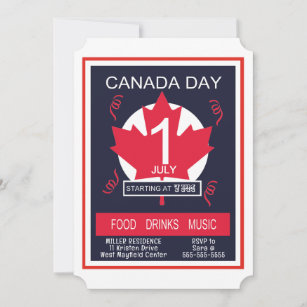 Canada Day Celebration Invitation
