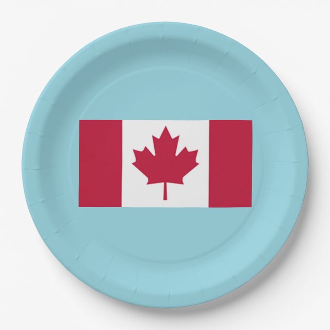 Canada Day Celebration Party Plate (Front)