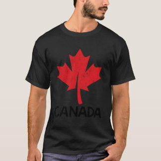 Canada Day Celebration Proud To Be Canadian Maple  T-Shirt