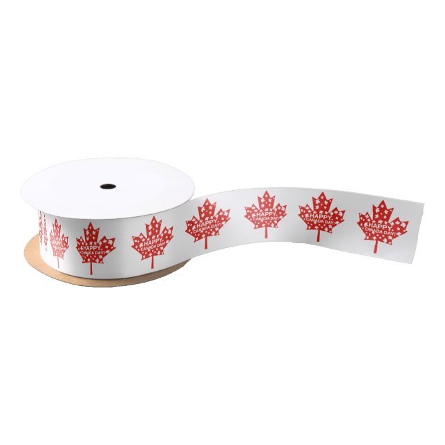 Canada Day Celebration Satin Ribbon (Spool)