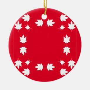 canada day ceramic ornament