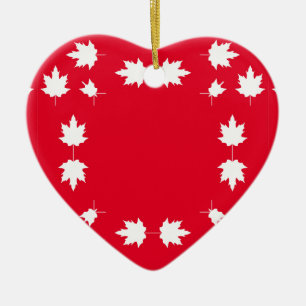 canada day ceramic ornament