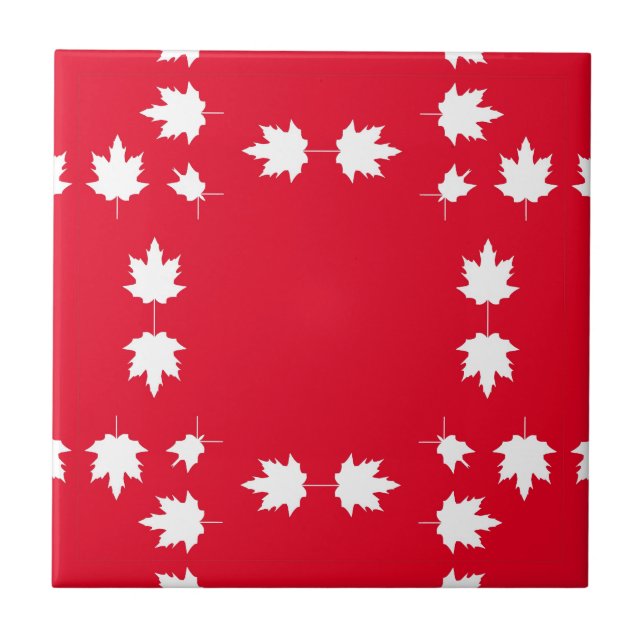 canada day ceramic tile (Front)