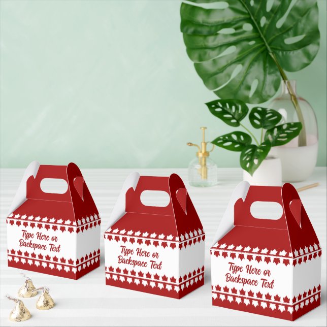 Canada Day Favour Box Personalised Canada Bags (Multiple)