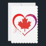 Canada Day Flat Greeting Card<br><div class="desc">Show your patriotism with this eye-catching pattern! It's a fun and funky way to dress up decor,  gifts,  apparel,  and household items for the occasion. Check out my store for more pattern items and gift ideas,  or combine items to create an interesting gift package!</div>