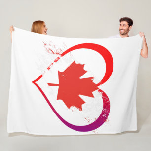 Canada Day Fleece Blanket