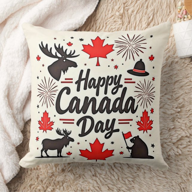 Canada Day Fun Vibes Cushion (Blanket)