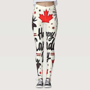 Canada Day Fun Vibes Leggings