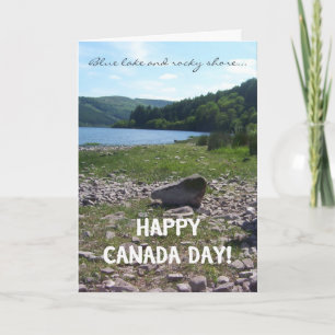 Canada Day Greeting Card, Blue Lake Card