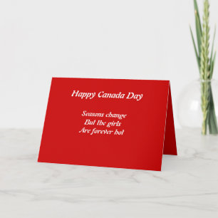 Canada day holiday card