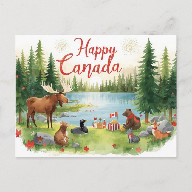 Canada Day Holiday Postcard (Front)