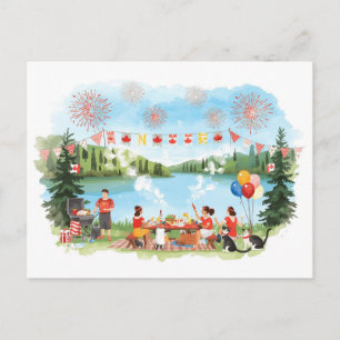 Canada Day Holiday Postcard