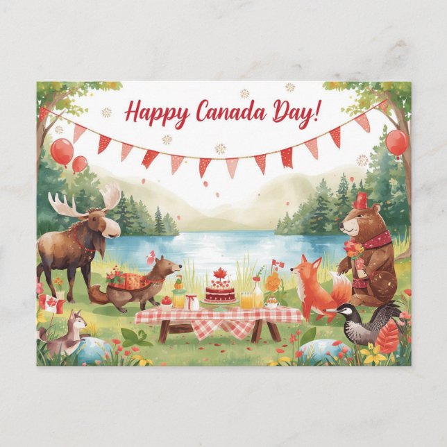 Canada Day Holiday Postcard (Front)