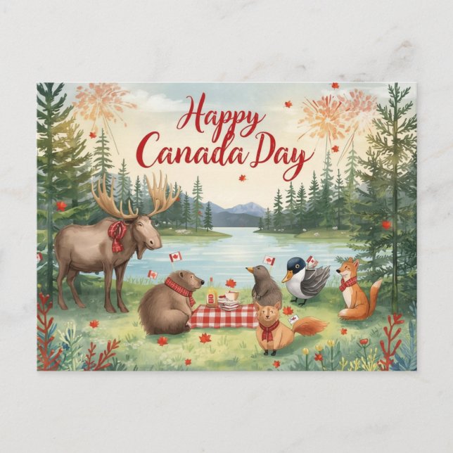 Canada Day Holiday Postcard (Front)