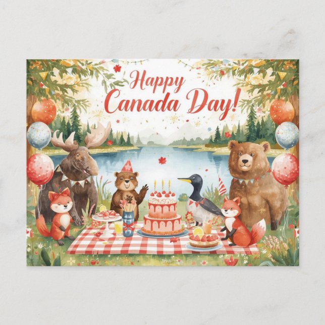Canada Day Holiday Postcard (Front)