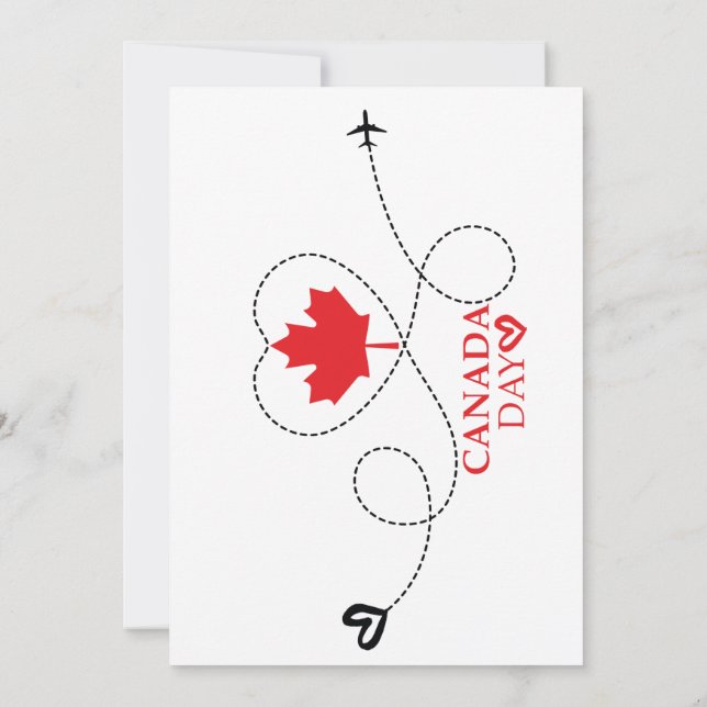 Canada day  invitation (Back)