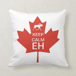 Canada Day KEEP CALM EH Cushion