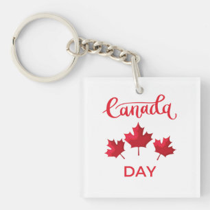 Canada Day Key Ring
