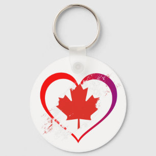 Canada Day Keychain